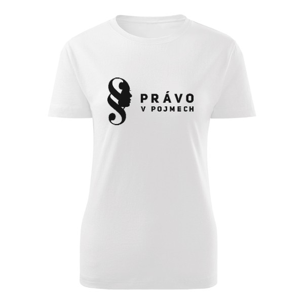 Dámské tričko s logem Právo v pojmech